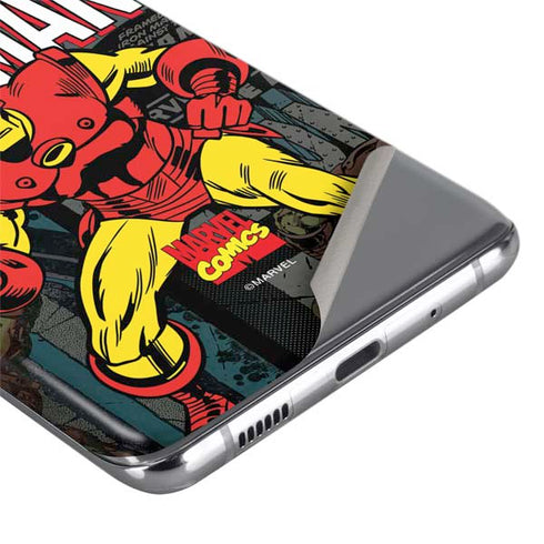 Marvel Classic Comics Iron Man Action Vintage Galaxy S20 Ultra 5G Skin